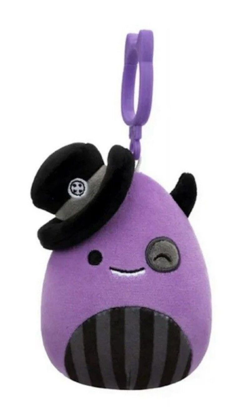 Squishmallows 4" Halloween Clip-On Earworm the Monster
